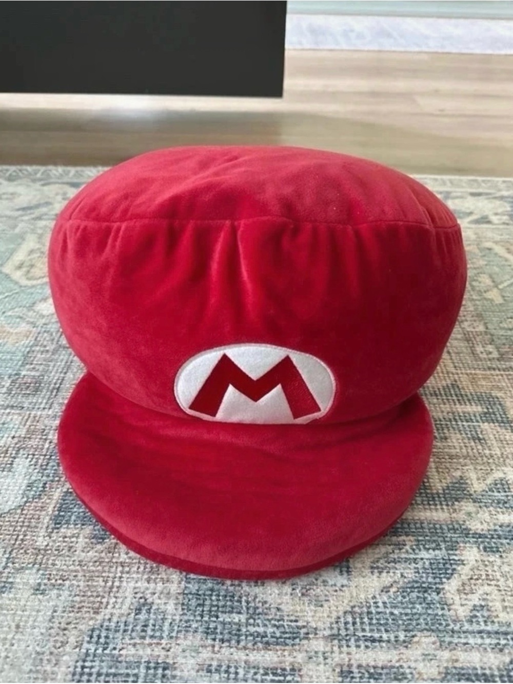 Nintendo Plush Red Super Mario Hat with White 'M' Emblem